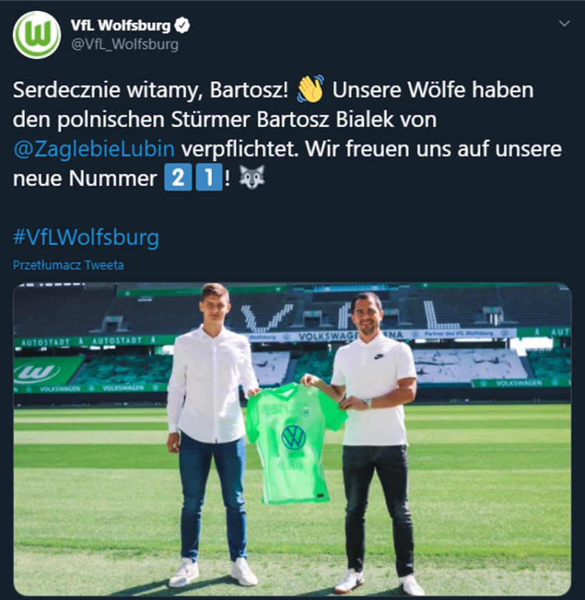 Bartosz Białek w VfL Wolfsburg!